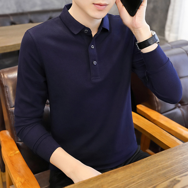 9583807.衣仕梵秋季男士时尚潮流休闲百搭翻领Polo衫【衣仕梵男装1】