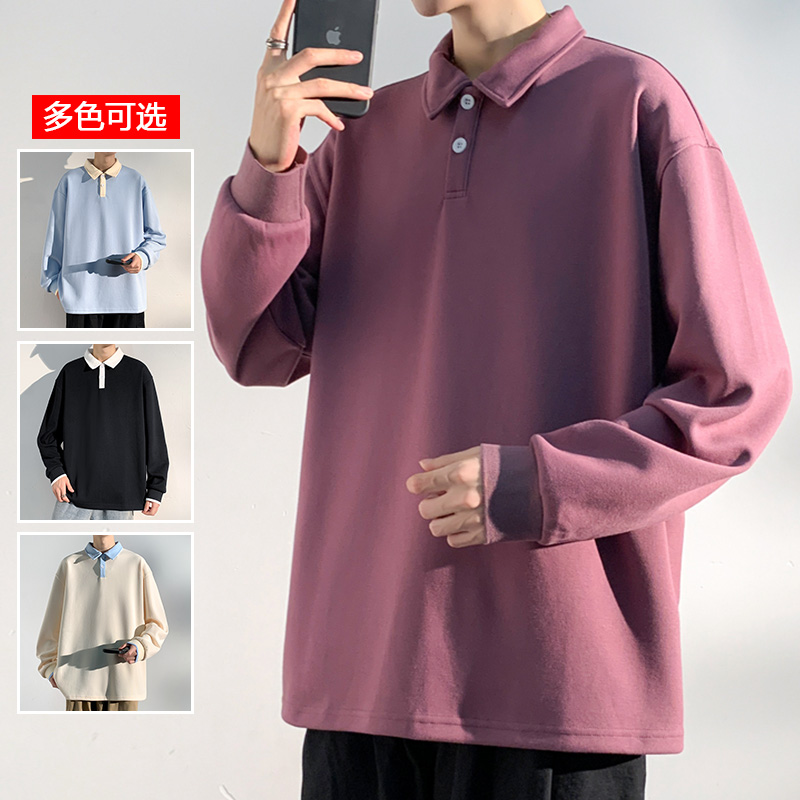 9583788.衣仕梵秋季男士时尚潮流休闲百搭翻领卫衣【衣仕梵男装1】