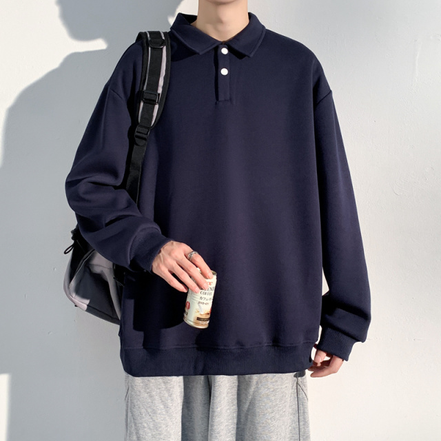 9583790.衣仕梵秋季男士时尚潮流休闲百搭翻领卫衣【衣仕梵男装1】