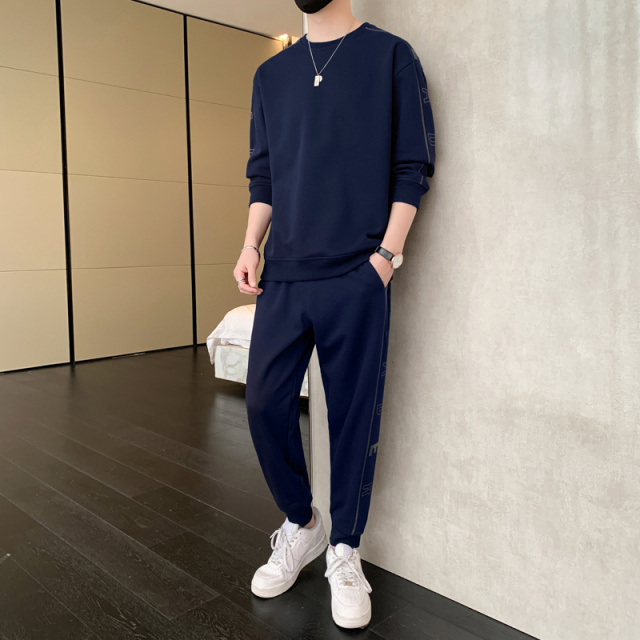 9599031.衣仕梵春秋新款男潮流运动休闲圆领套装【衣仕梵男装1】