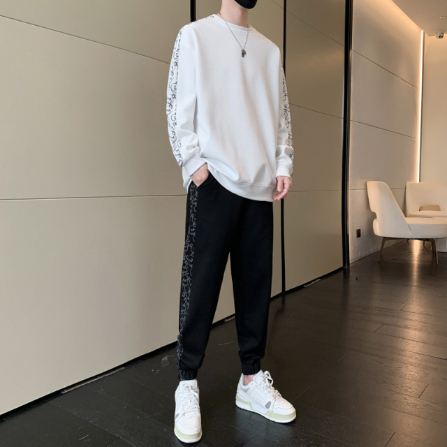 9599051.衣仕梵春秋新款男潮流运动休闲圆领套装【衣仕梵男装1】