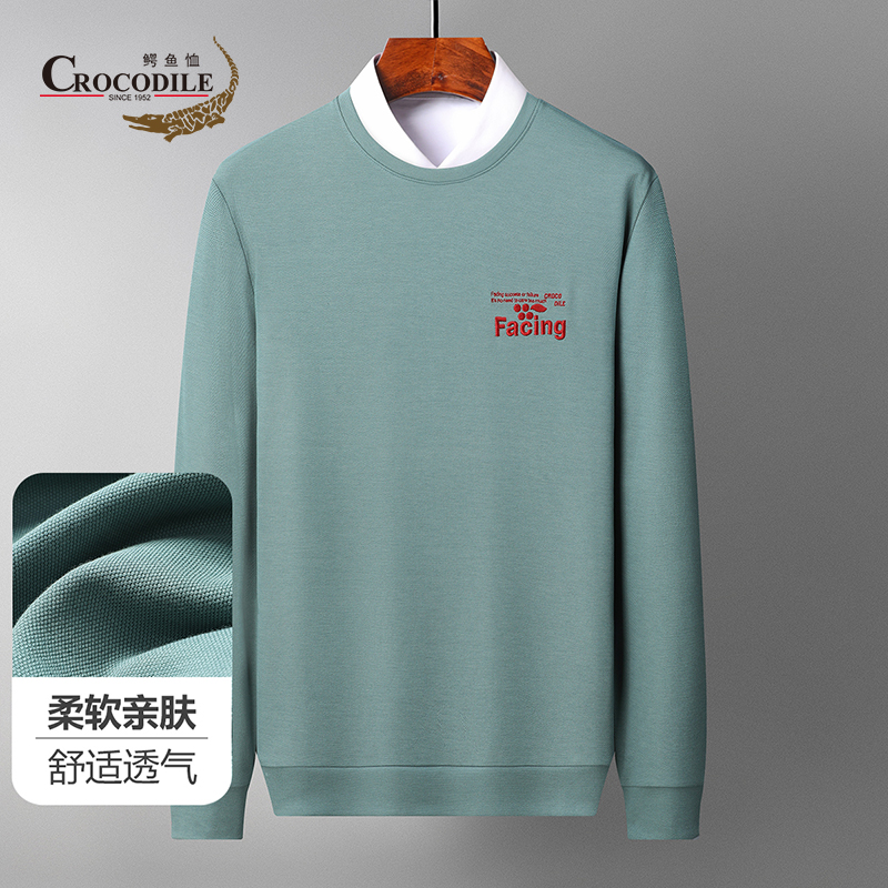 9673983.鳄鱼恤【专柜款】春秋四季经典棉混纺柔软舒适时尚绣花男式卫衣男
