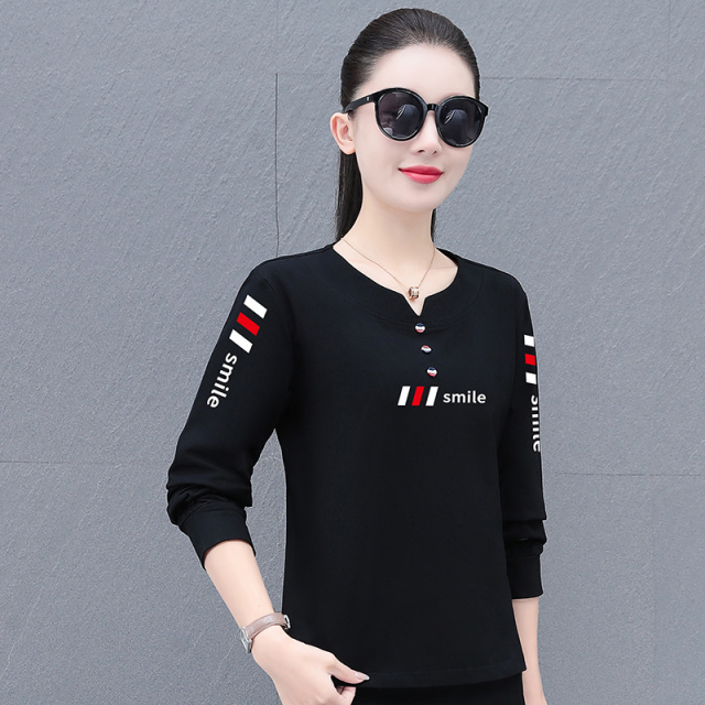 9675590.7-CHAOY春秋女式T恤时髦舒适基础款百搭打底衫【7-CHAOY女装1】