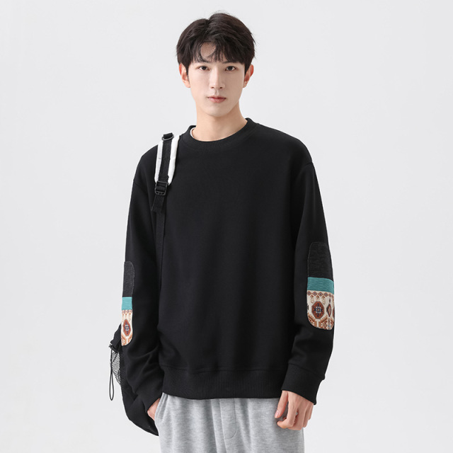 9691065.七玻威春秋男式小众设计M-8XL潮流百搭卫衣【七玻威男装1】