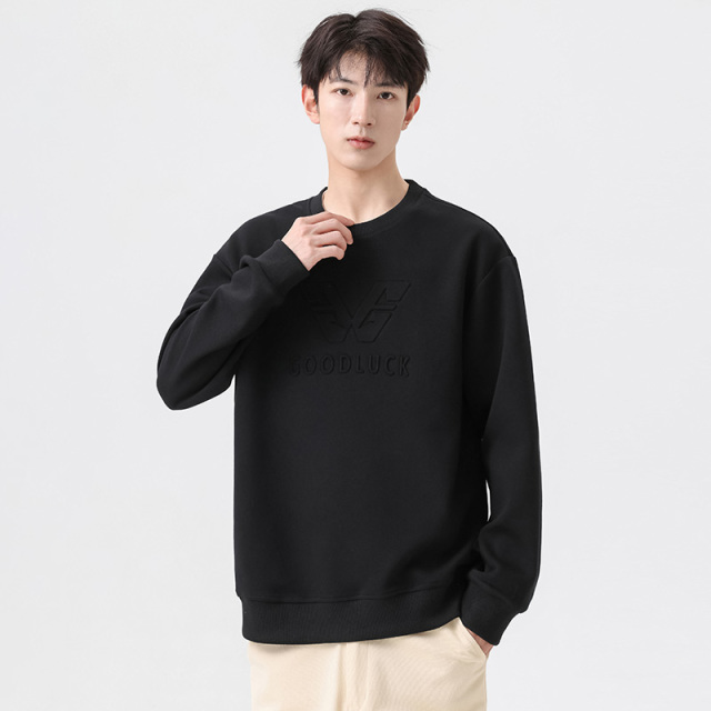 9691028.七玻威春秋男式宽松港风M-8XL潮流百搭卫衣【七玻威男装1】