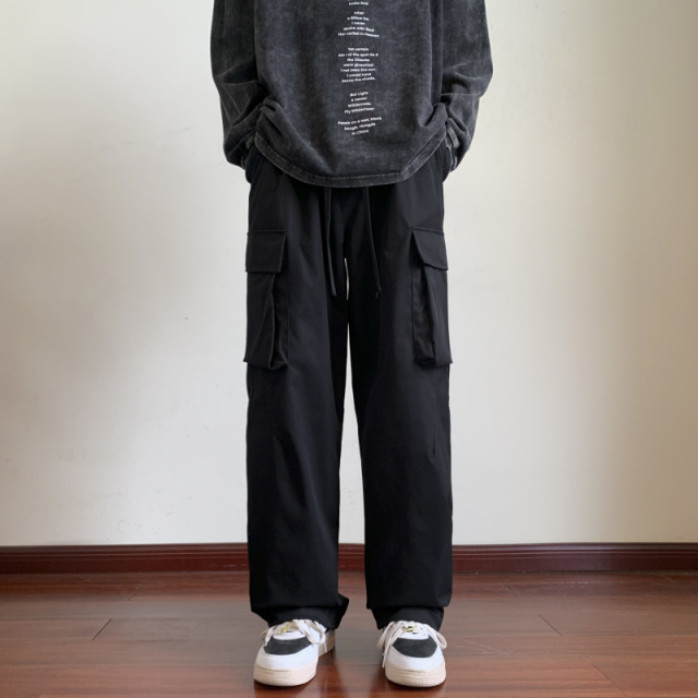 9702413.七玻威春秋男式潮流工装拖地裤显瘦百搭休闲裤【七玻威男装1】