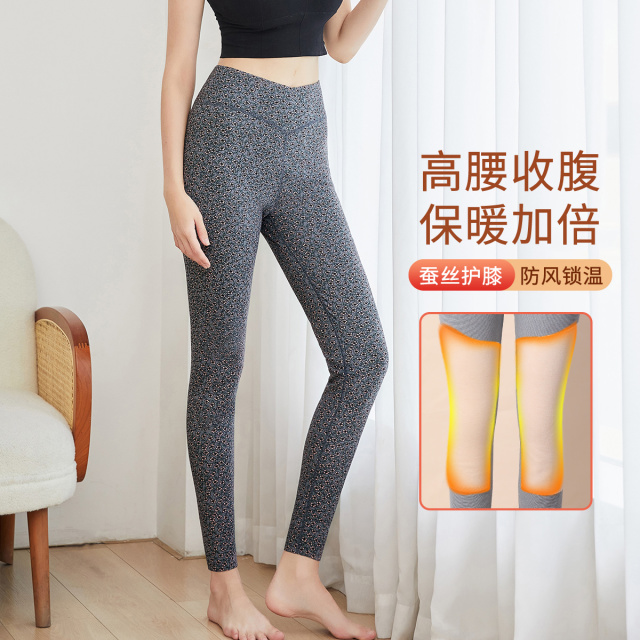 9716373.古今【超值清仓~清完不补~】双层护膝高腰女士打底保暖裤