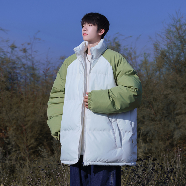 9773192.衣仕梵秋冬男潮流宽松港风撞色面包棉服【衣仕梵男装1】