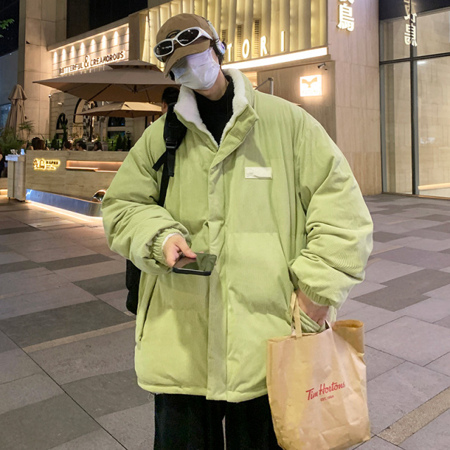 9773208.衣仕梵秋冬男潮流灯芯绒双面穿宽松棉衣【衣仕梵男装1】
