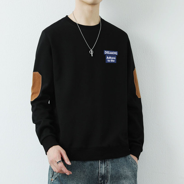 9774047.新款卫衣男潮长袖T恤圆领套头衫