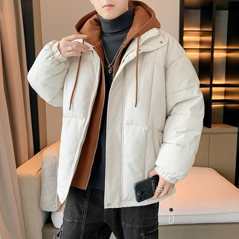 9786084.7-CHAOY秋冬新款男式假两件时髦宽松百搭保暖棉服【7-CHAOY男装1】