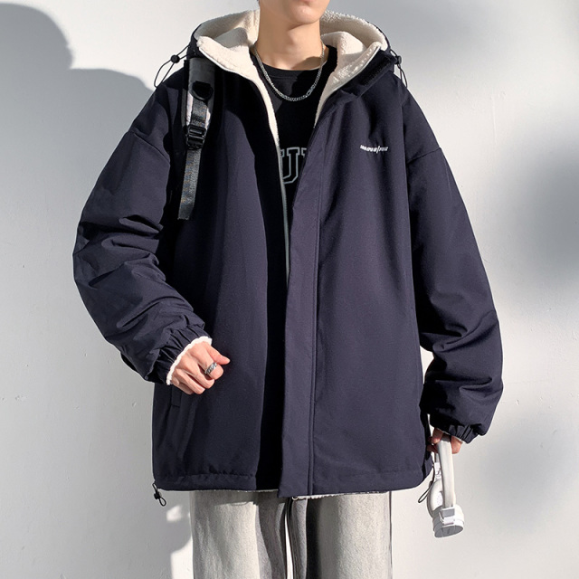 9785648.衣仕梵秋冬新款男式双面穿时髦宽松百搭保暖棉服【衣仕梵男装1】