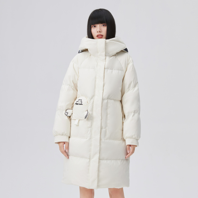 10917966.艾莱依中长款童趣羽绒服秋冬爆款时尚高级感小众连帽外套