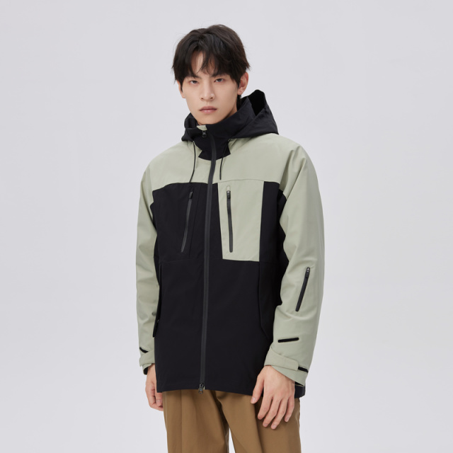 9792484.【限时直降110元】艾莱依两件式羽绒服男冬季户外运动短款连帽外套潮