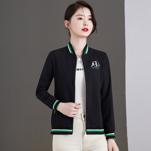 10038244.七玻威女士秋冬休闲韩版棒球服时尚百搭外套【七玻威女装1】