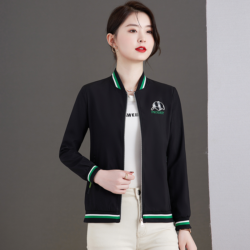10038244.七玻威女士秋冬休闲韩版棒球服时尚百搭外套【七玻威女装1】