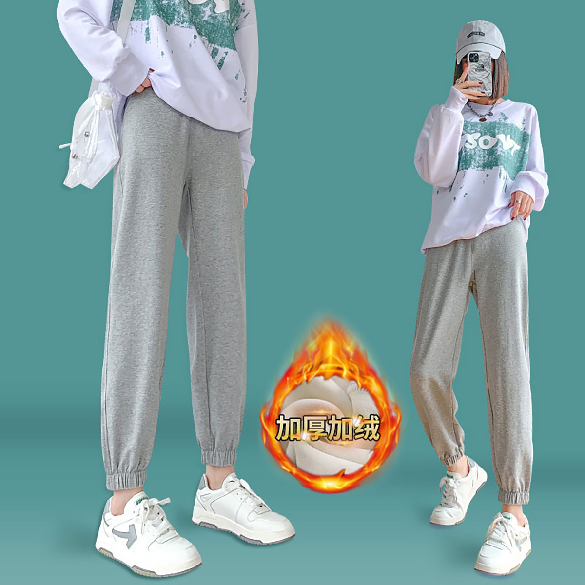12999593.十月名裳孕妇裤春秋季时尚外穿外穿小个子运动裤束口打底裤子孕妇装