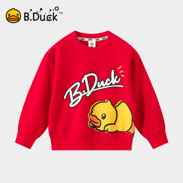 12661654.B.Duck小黄鸭童装男女童春秋款百搭圆领卫衣