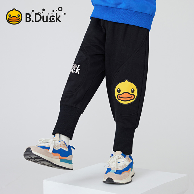 12661632.B.Duck小黄鸭童装男童春秋款卫裤百搭针织长裤