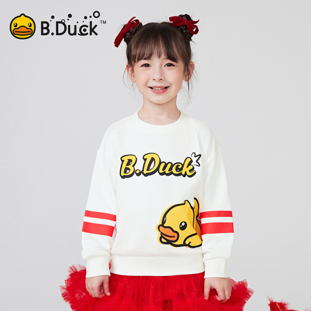 12661623.B.Duck小黄鸭童装男女童新款春秋季百搭圆领卫衣