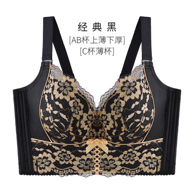 12611094.全罩杯五排四扣有钢圈聚拢文胸