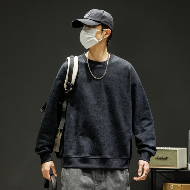 10230992.七玻威春秋新款男士宽松高品质圆领卫衣【七玻威男装1】