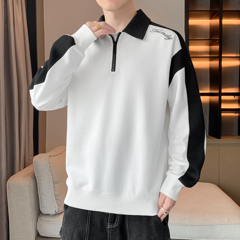 10244192.7-CHAOY春秋新款男士潮流POLO领插色百搭卫衣【7-CHAOY男装1】