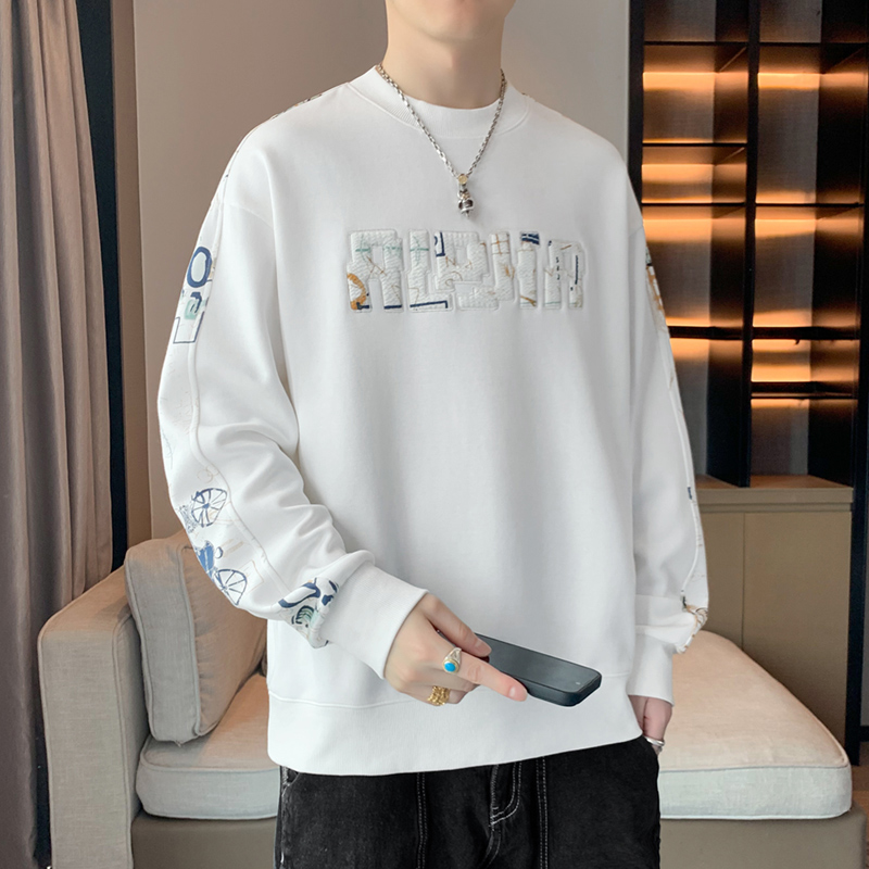 10244284.淘贝鼠春秋新款男士美式潮流休闲百搭圆领卫衣【淘贝鼠男装1】