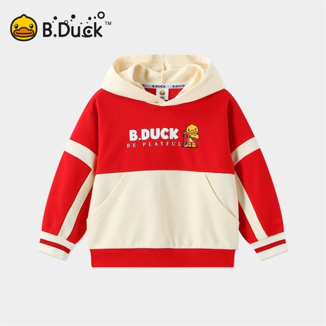 12661692.B.Duck小黄鸭童装男童2024新款休闲连帽卫衣