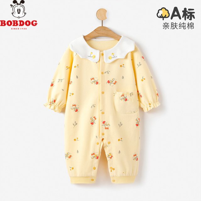13667661.巴布豆巴布豆婴儿连体衣宝宝睡衣新生儿爬爬服哈衣包屁衣亲肤舒适可爱