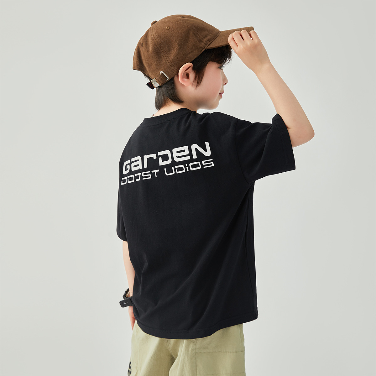 13309688.男童T恤短袖2026夏新款儿童百搭帅气上衣中大童凉感亲肤半袖衫