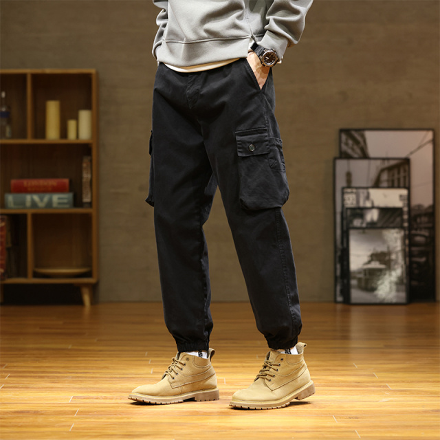 10319301.大码宽松工装裤休闲运动裤