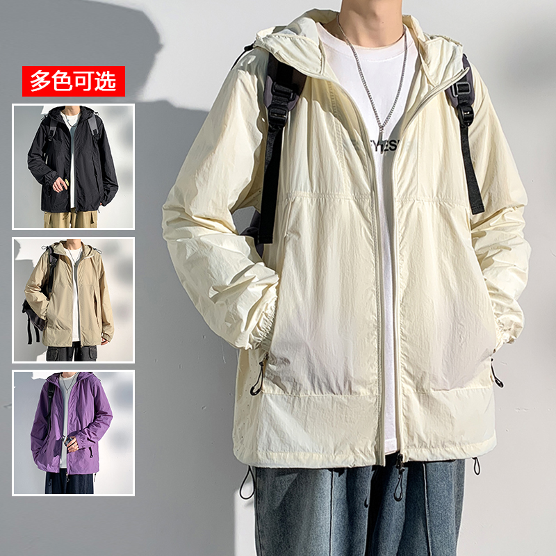 10313218.衣仕梵春夏新款男士潮流百搭情侣款防晒衣【衣仕梵男装XJ】