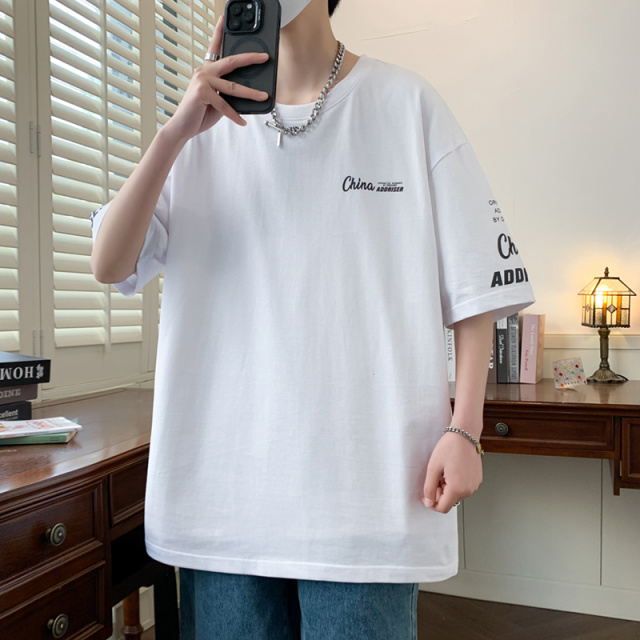 10331465.淘贝鼠夏季男士新款潮流美式字母百搭短袖T恤【淘贝鼠男装XJ】