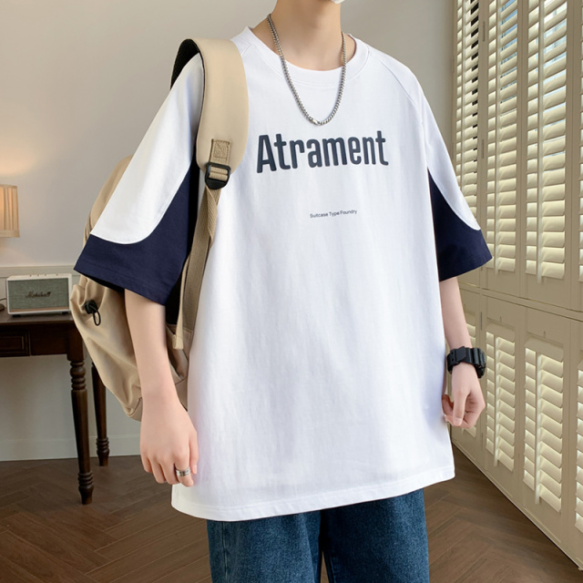 10331442.淘贝鼠夏季男士新款潮流圆领百搭短袖T恤【淘贝鼠男装XJ】