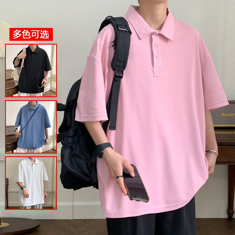 10332724.衣仕梵夏季男士新款基础款百搭纯色短袖宽松时髦Polo衫【衣仕梵男装XJ】