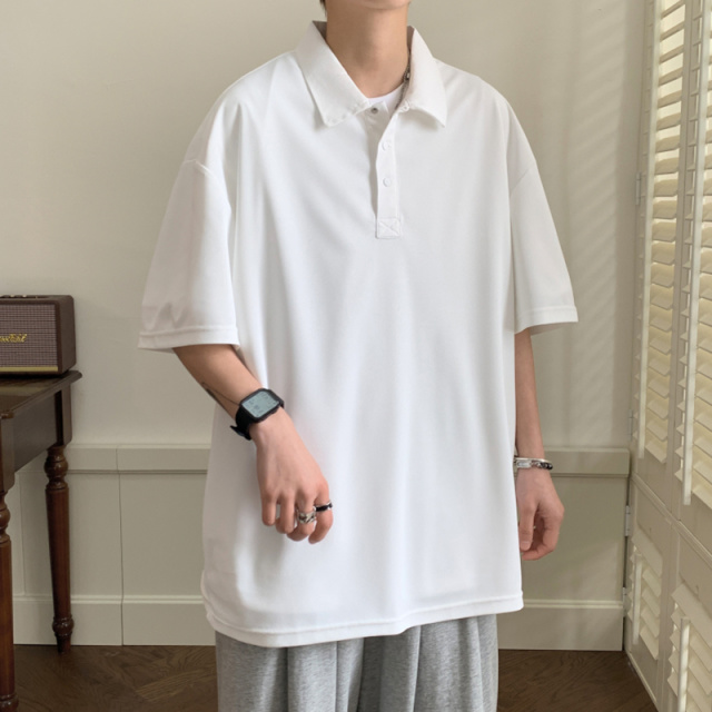 10332724.衣仕梵夏季男士新款基础款百搭纯色短袖宽松时髦Polo衫【衣仕梵男装XJ】