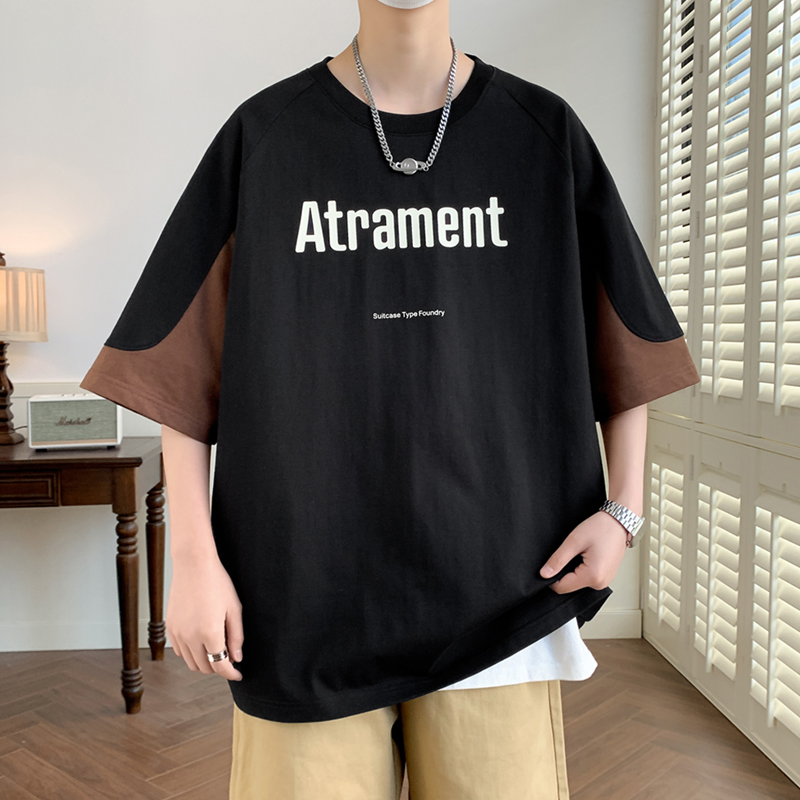 10331442.淘贝鼠夏季男士新款潮流圆领百搭短袖T恤【淘贝鼠男装XJ】