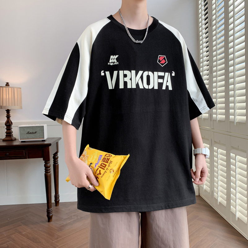 10331440.淘贝鼠夏季男士新款美式潮流圆领百搭短袖T恤【淘贝鼠男装XJ】