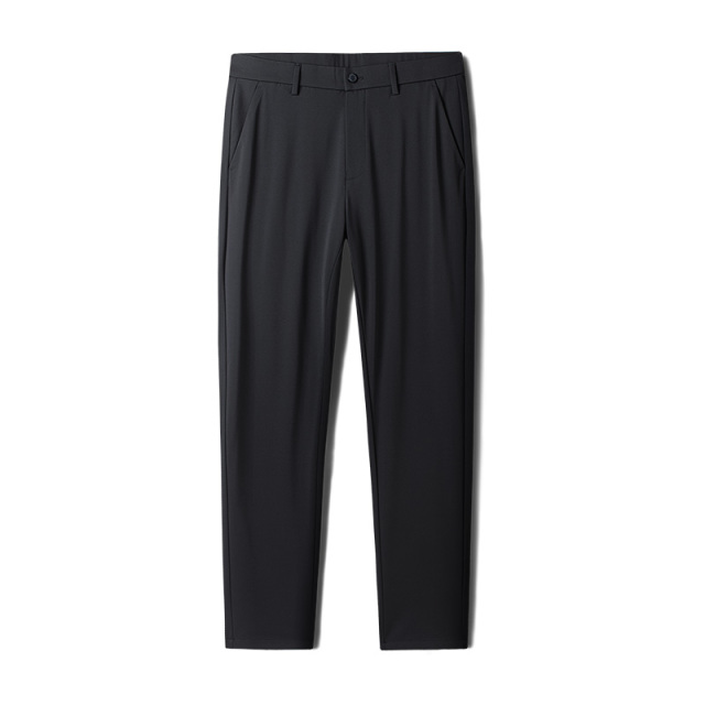 10396485.新款桑蚕丝弹力面料男士西裤商务修身百搭正装长裤休闲裤