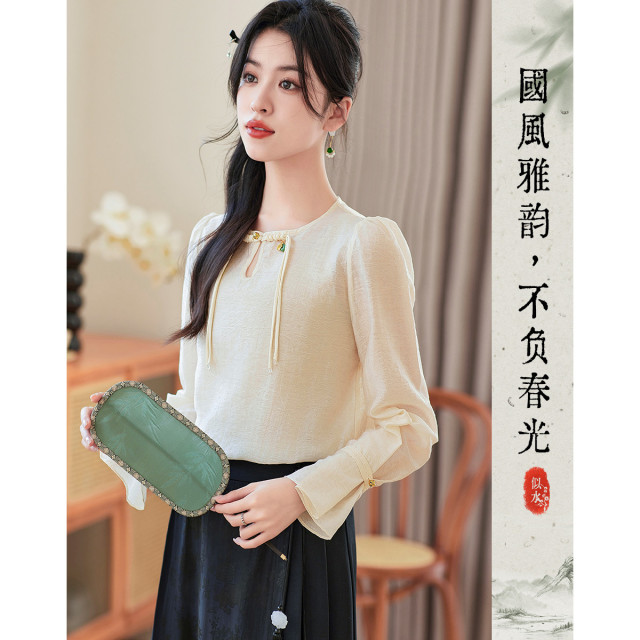 10455646.【月玉琉璃】24春国风日常推荐设计感小众显瘦小个子女式衬衫