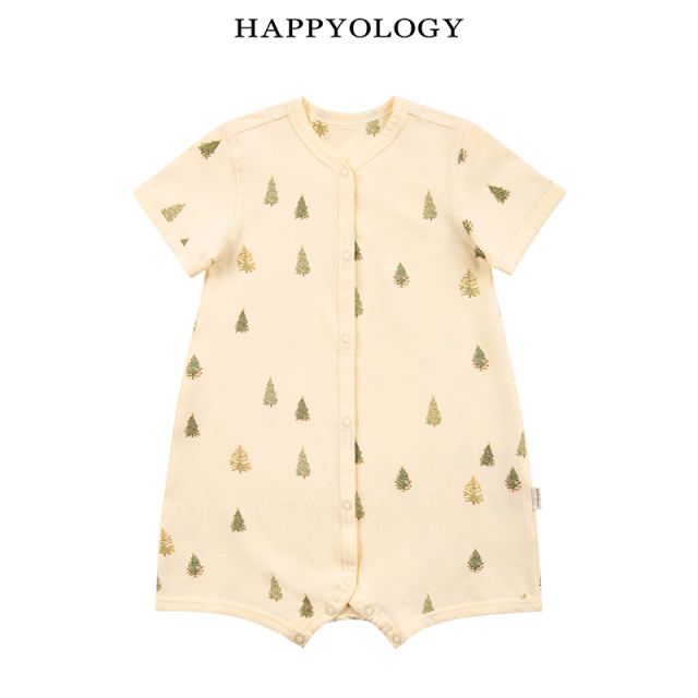 11847695.happyology英国儿童短袖印花连体衣英伦春季男女童哈衣爬服