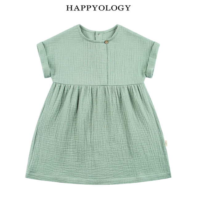 11846573.happyology英国女童双层纱连衣裙女宝宝夏季透气宽松气质连衣裙