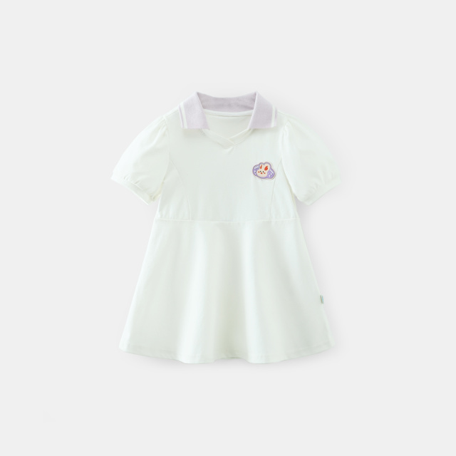 13437761.齐齐熊碎花连衣裙夏季女童泡泡袖裙子纯棉宝宝小清新印花公主裙子