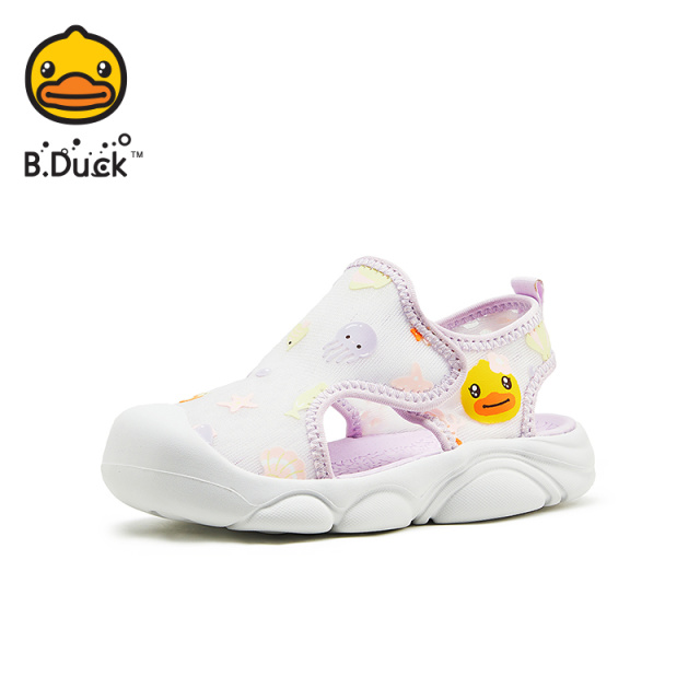 12660215.B.Duck小黄鸭童鞋夏季女童网鞋儿童凉鞋