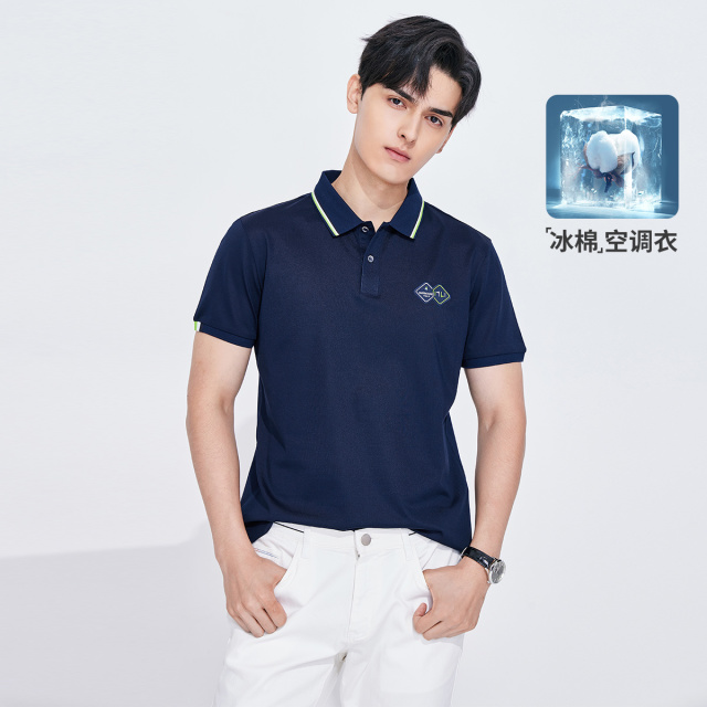 10575113.【恒温凉感透气】意大利小帆船 24春夏休闲短袖男士polo衫