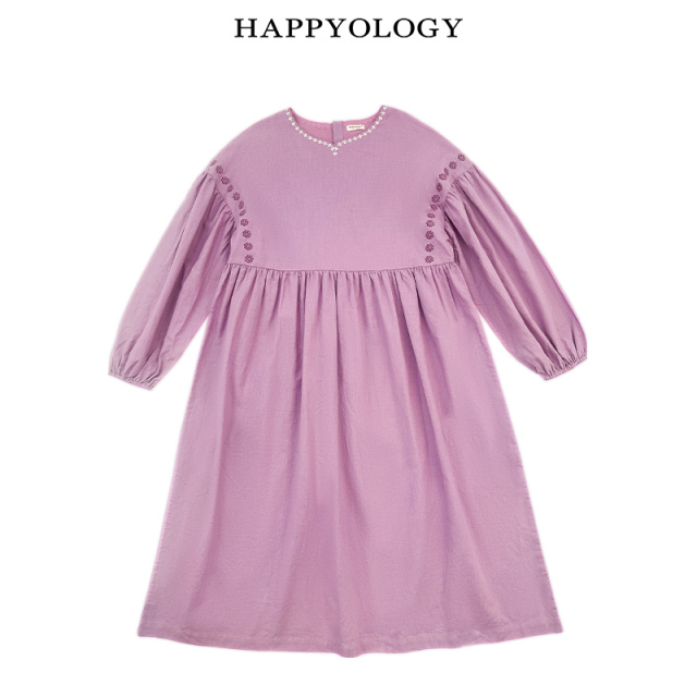 11847641.happyology英国长袖连衣裙春季新品英伦长袖长裙连身裙