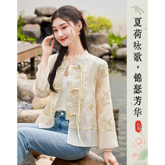 10662835.【夏日国风防晒穿搭】设计感小众时尚气质显瘦小个子女式外套
