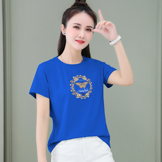 10669521.7-CHAOY夏季新款女冰感时髦减龄百搭短袖T恤【多色可选】【7-CHAOY一口价39.9】