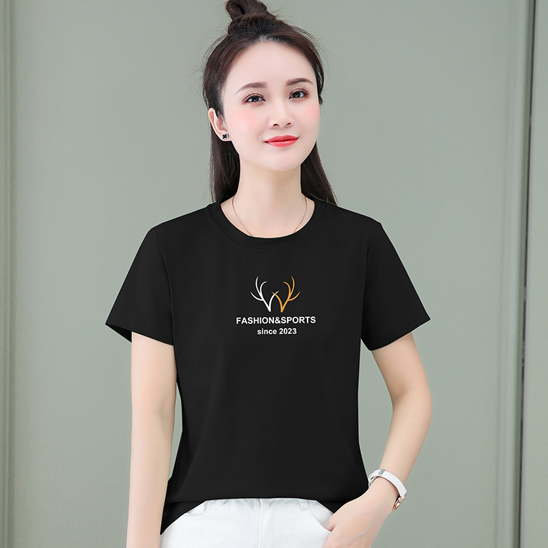 10669518.7-CHAOY夏季新款女冰感时髦减龄百搭短袖T恤【多色可选】【7-CHAOY一口价39.9】